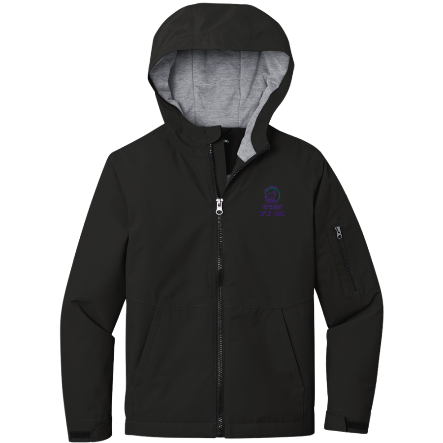 Lawrence 3-8 Lobos <span class="pdp-name-mascot">Lawrence 3-8 School Lobos</span> Sport-Tek Youth Waterproof Insulated Jacket