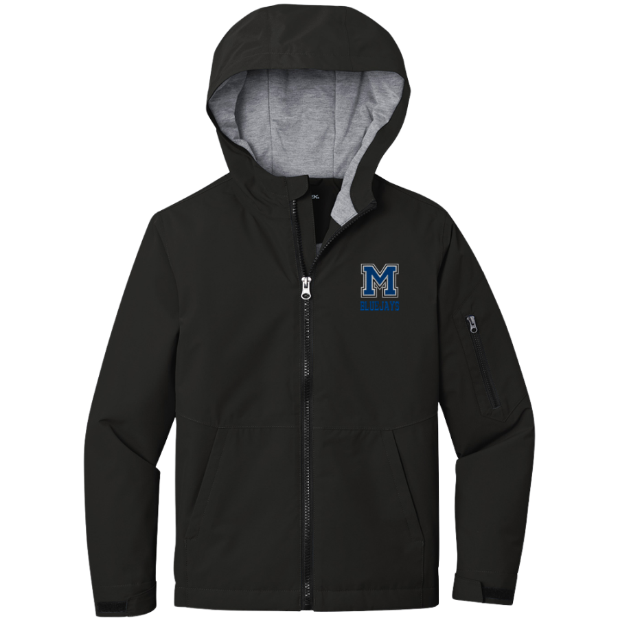 MANCOS HIGH SCHOOL BLUEJAYS <span class="pdp-name-mascot">MANCOS BLUEJAYS</span> Sport-Tek Youth Waterproof Insulated Jacket