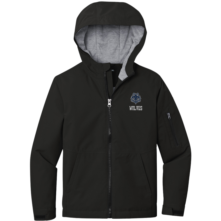 Barker Wolves <span class="pdp-name-mascot">Barker Wolves</span> Sport-Tek Youth Waterproof Insulated Jacket