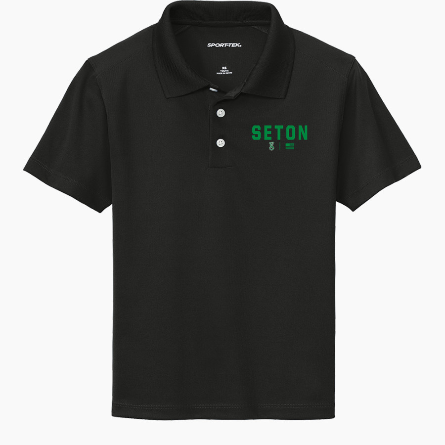 SETON HIGH SCHOOL SAINTS <span class="pdp-name-mascot">SETON SAINTS</span> Sport-Tek Youth UV Micropique Polo