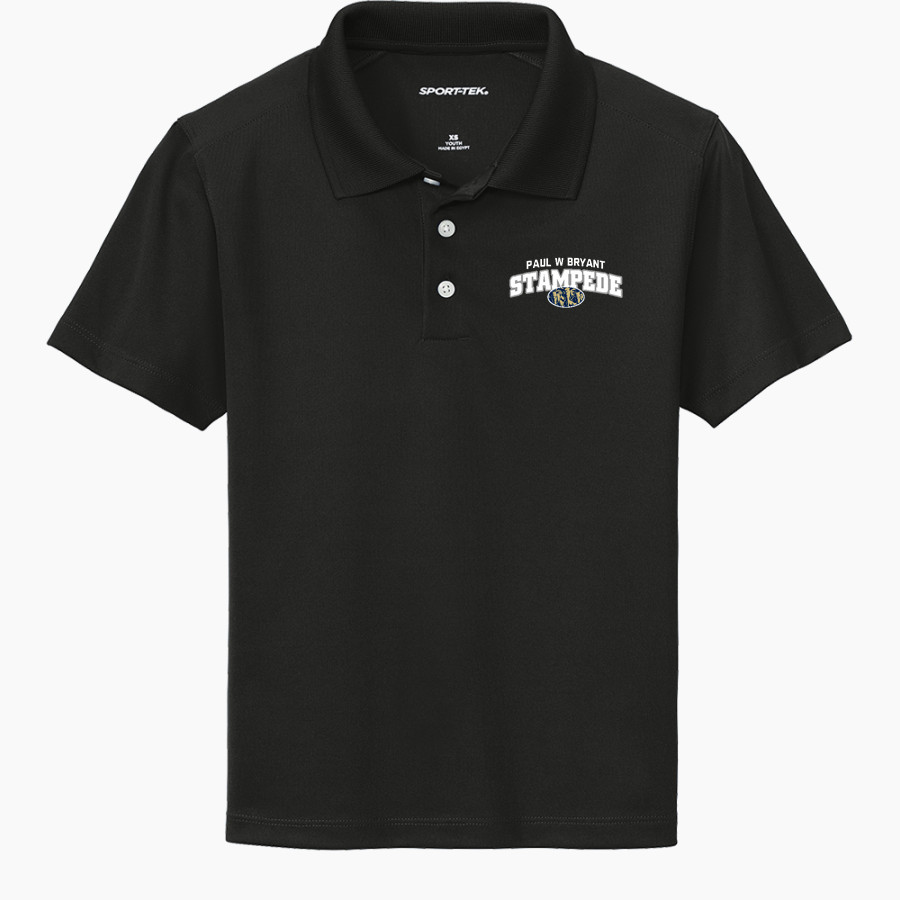 PAUL W BRYANT HIGH SCHOOL STAMPEDE <span class="pdp-name-mascot">PAUL W BRYANT STAMPEDE</span> Sport-Tek Youth UV Micropique Polo