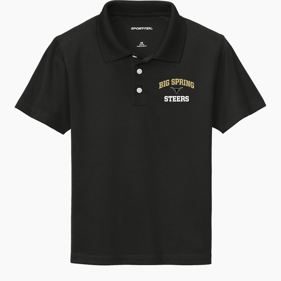 BIG SPRING HIGH SCHOOL STEERS <span class="pdp-name-mascot">BIG SPRING STEERS</span> Sport-Tek Youth UV Micropique Polo