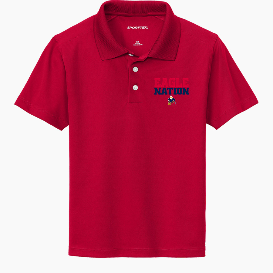 Oswalt Eagles <span class="pdp-name-mascot">Oswalt Academy Eagles</span> Sport-Tek Youth UV Micropique Polo