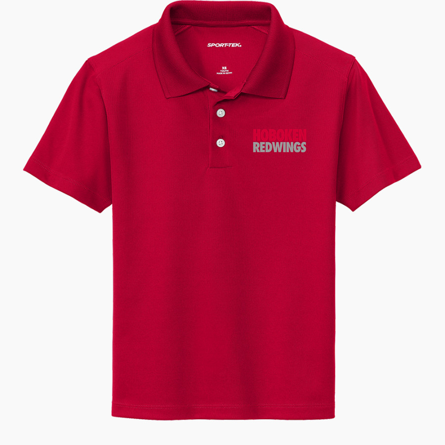 Hoboken Redwings <span class="pdp-name-mascot">Hoboken Redwings</span> Sport-Tek Youth UV Micropique Polo