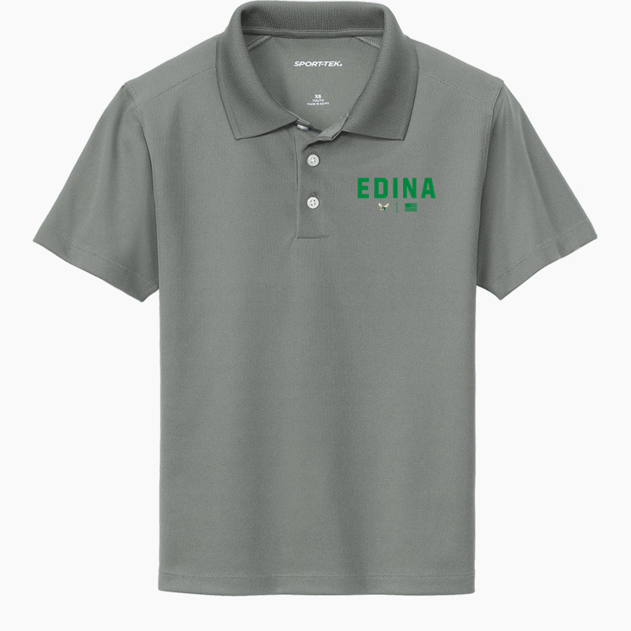 Edina High School The Official Online Store Sport-Tek Youth UV Micropique Polo