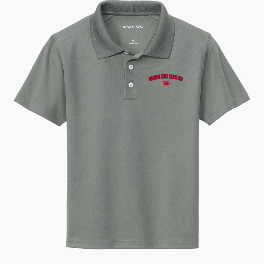 Wisconsin School For The Deaf Firebirds <span class="pdp-name-mascot">Wisconsin School For The Deaf Firebirds</span> Sport-Tek Youth UV Micropique Polo