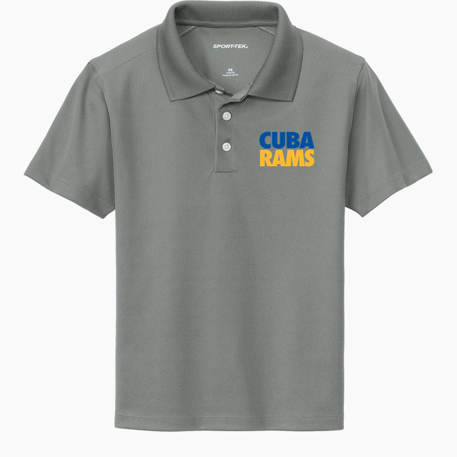 CUBA HIGH SCHOOL RAMS <span class="pdp-name-mascot">CUBA RAMS</span> Sport-Tek Youth UV Micropique Polo