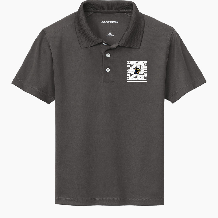 Grant County Braves The Official Online Store <span class="pdp-name-mascot">Grant County Braves</span> Sport-Tek Youth UV Micropique Polo