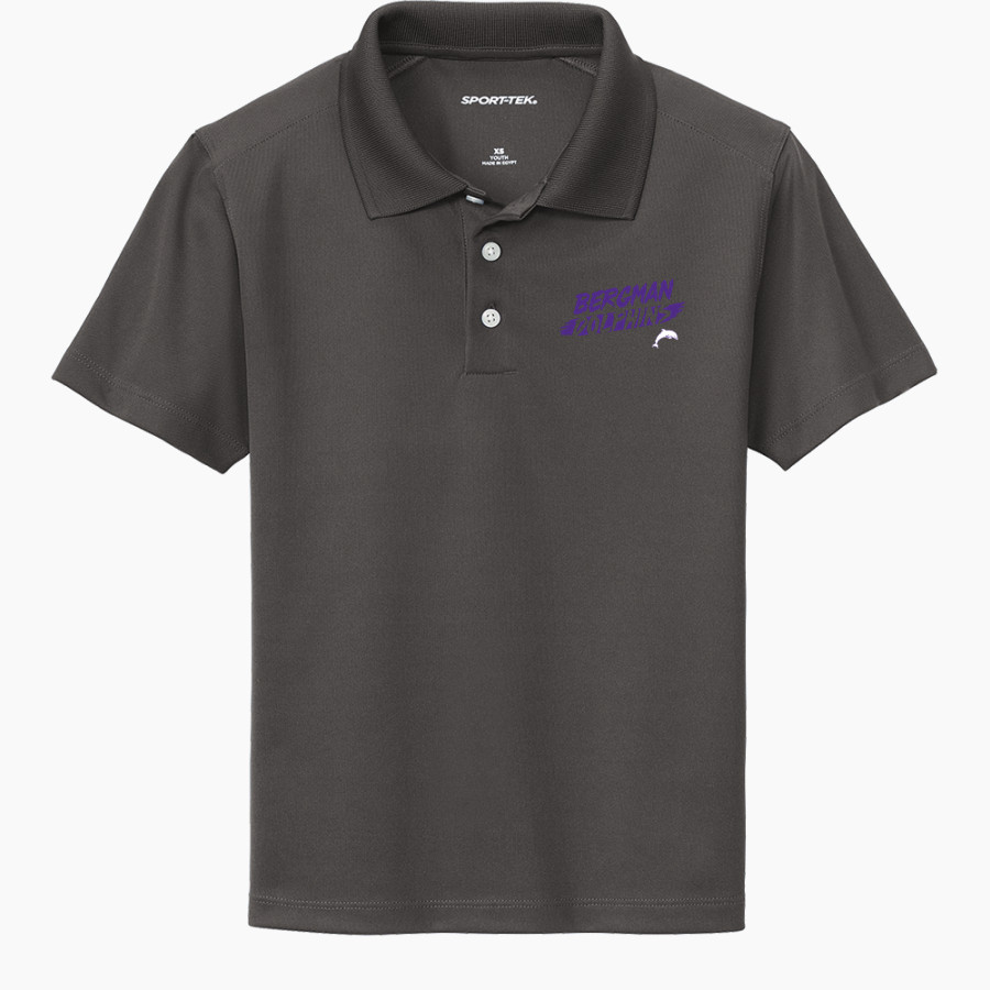 Bergman Dolphins Sport-Tek Youth UV Micropique Polo