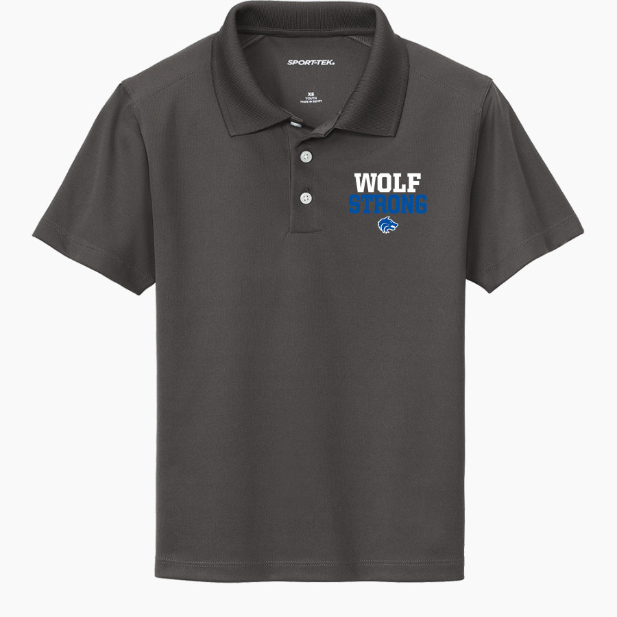 PBS HSA Wolves Sport-Tek Youth UV Micropique Polo