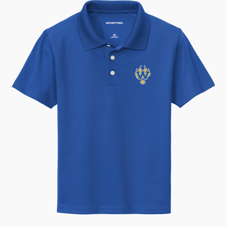 WAUKESHA WEST HIGH SCHOOL WOLVERINES <span class="pdp-name-mascot">WAUKESHA WEST WOLVERINES</span> Sport-Tek Youth UV Micropique Polo