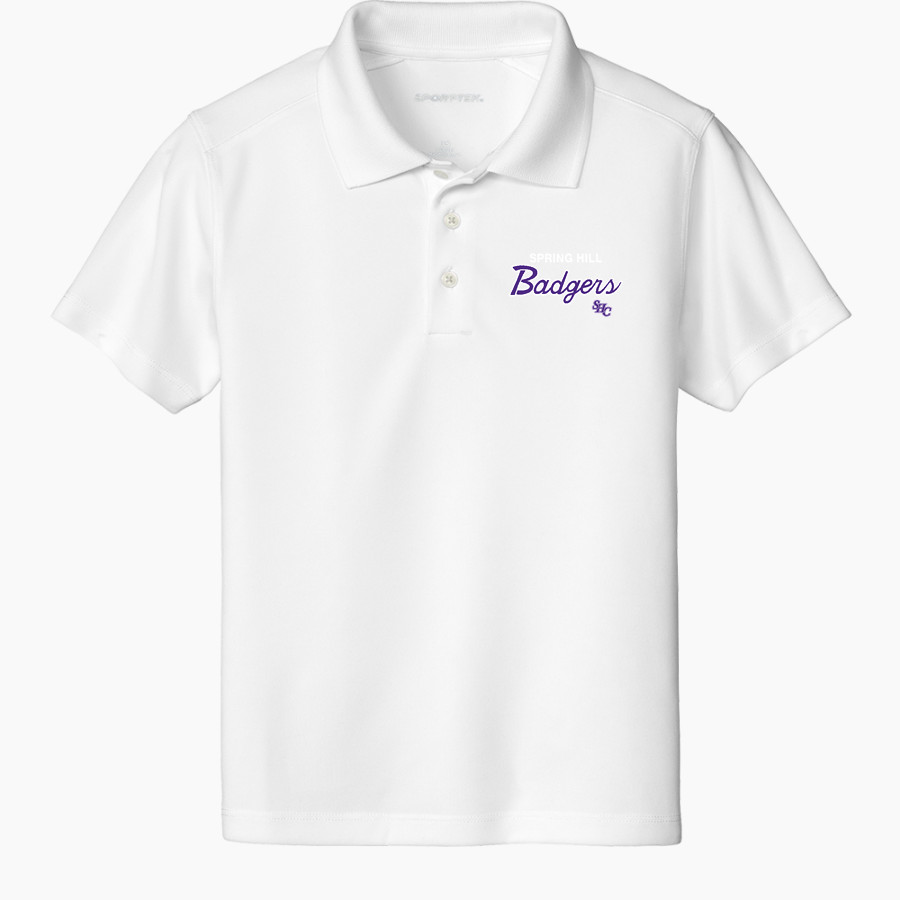 Spring Hill Badgers Sport-Tek Youth UV Micropique Polo