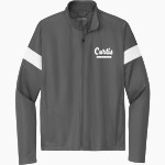 Curtis Warriors <span class="pdp-name-mascot">Curtis Warriors</span> Sport-Tek Youth Travel Full-Zip Jacket Front Thumbnail