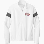 Omro School District Sideline Store <span class="pdp-name-mascot">OMRO FOXES</span> Sport-Tek Youth Travel Full-Zip Jacket Front Thumbnail