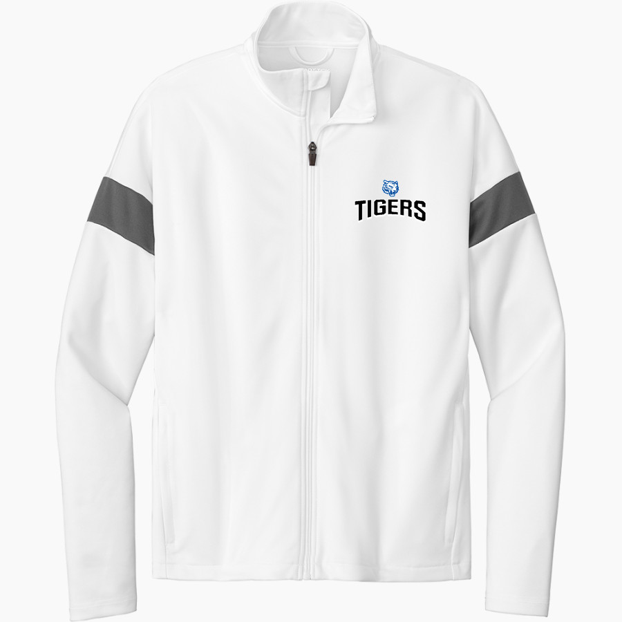 Crow Tigers <span class="pdp-name-mascot">Crow Middle School Tigers</span> Sport-Tek Youth Travel Full-Zip Jacket
