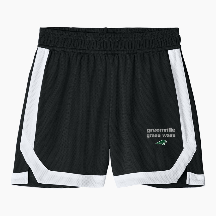 Greenville Green Wave official sideline store <span class="pdp-name-mascot">Greenville Green Wave</span> Sport-Tek Youth Rival Basketball 5" Short