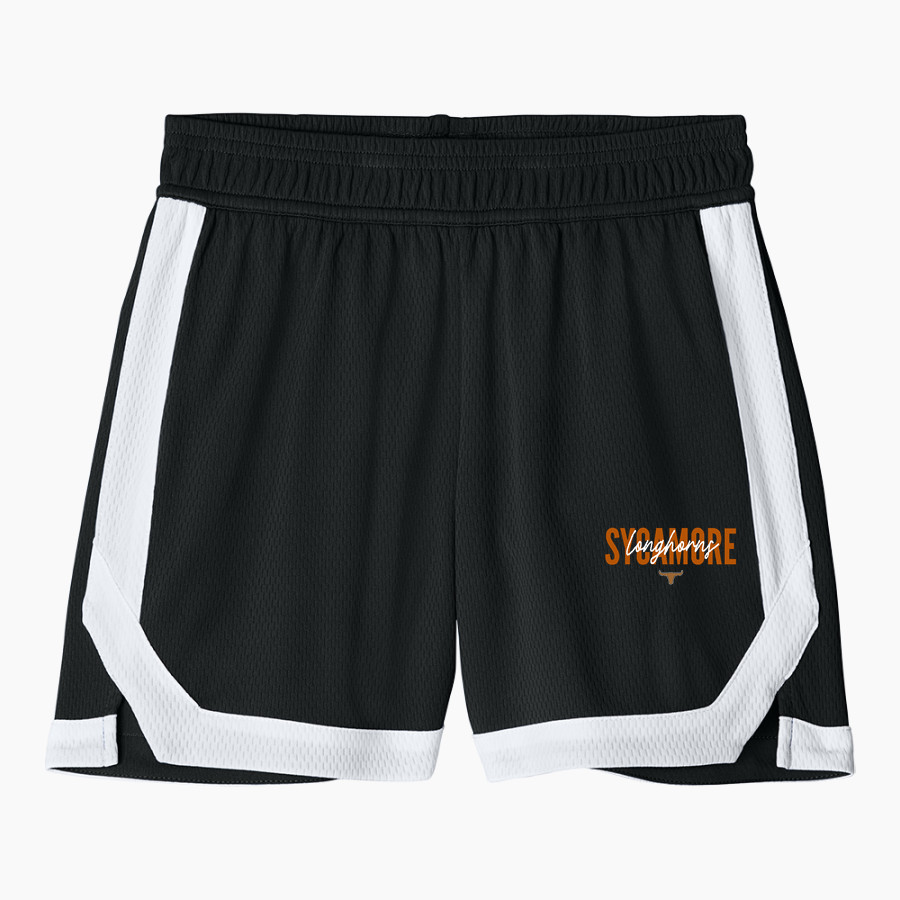 Sycamore Longhorns <span class="pdp-name-mascot">Sycamore Elementary School Longhorns</span> Sport-Tek Youth Rival Basketball 5" Short