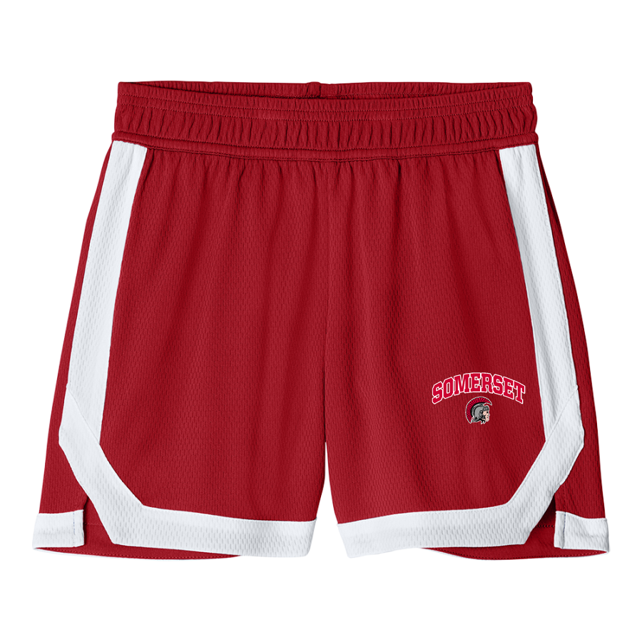 SOMERSET HIGH SCHOOL SPARTANS <span class="pdp-name-mascot">SOMERSET SPARTANS</span> Sport-Tek Youth Rival Basketball 5" Short