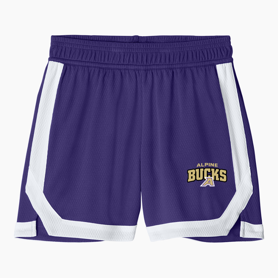 ALPINE HIGH SCHOOL BUCKS <span class="pdp-name-mascot">ALPINE BUCKS</span> Sport-Tek Youth Rival Basketball 5" Short
