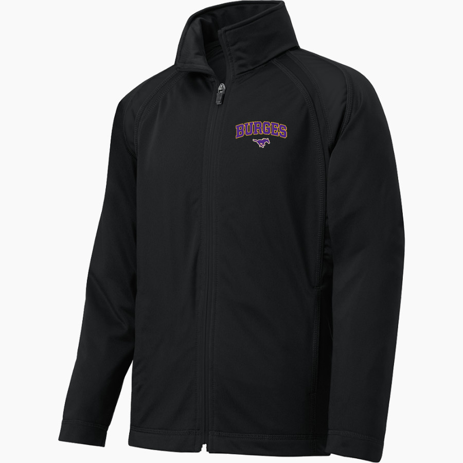 BURGES HIGH SCHOOL MUSTANGS <span class="pdp-name-mascot">BURGES MUSTANGS</span> Sport-Tek Youth Tricot Track Jacket