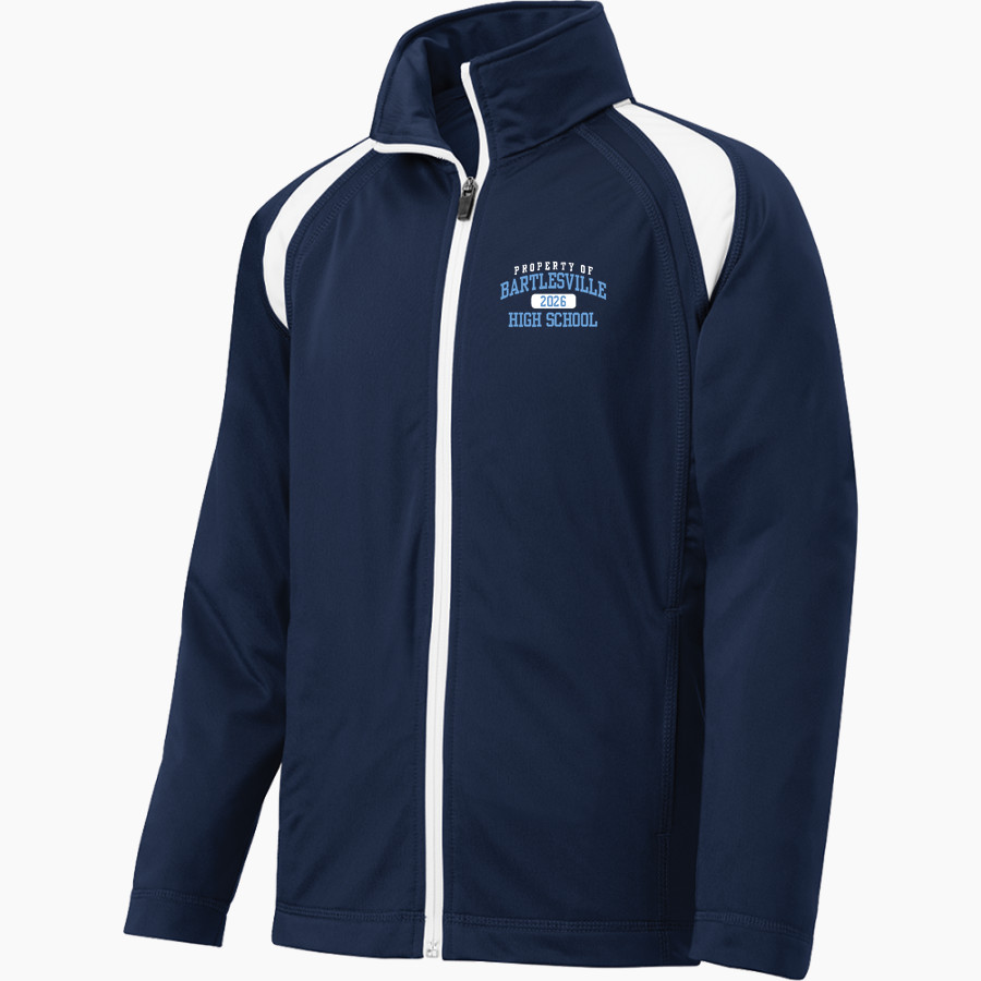 BARTLESVILLE HIGH SCHOOL BRUINS <span class="pdp-name-mascot">BARTLESVILLE BRUINS</span> Sport-Tek Youth Tricot Track Jacket