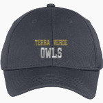 Terra Verde Discovery School Owls Sport-Tek Youth PosiCharge Racer Mesh Cap Front Thumbnail