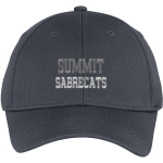 Summit Sabrecats <span class="pdp-name-mascot">Summit School Sabrecats</span> Sport-Tek Youth PosiCharge Racer Mesh Cap Front Thumbnail