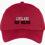 Loveland Indians <span class="pdp-name-mascot">Loveland Red Wolves</span> Sport-Tek Youth PosiCharge Racer Mesh Cap Front Thumbnail