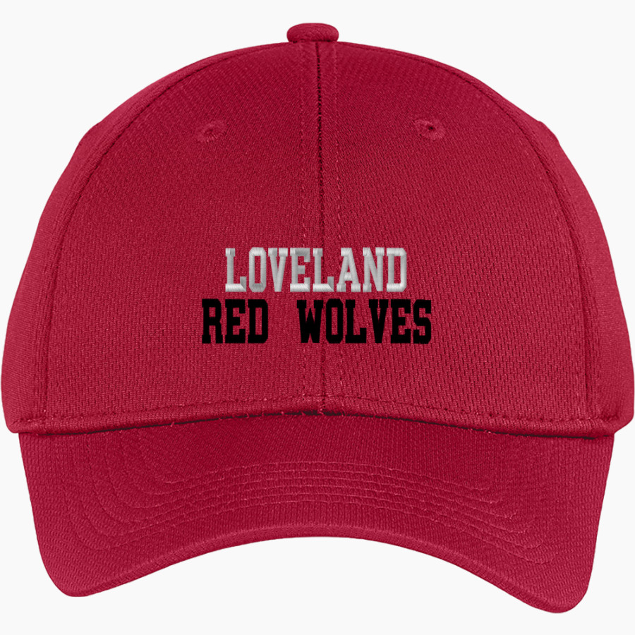 Loveland Indians <span class="pdp-name-mascot">Loveland Red Wolves</span> Sport-Tek Youth PosiCharge Racer Mesh Cap