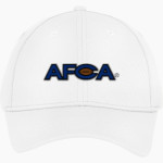 AFCA Sport-Tek Youth PosiCharge Racer Mesh Cap Front Thumbnail