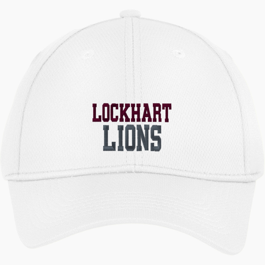 LOCKHART HIGH SCHOOL LIONS <span class="pdp-name-mascot">LOCKHART LIONS</span> Sport-Tek Youth PosiCharge Racer Mesh Cap