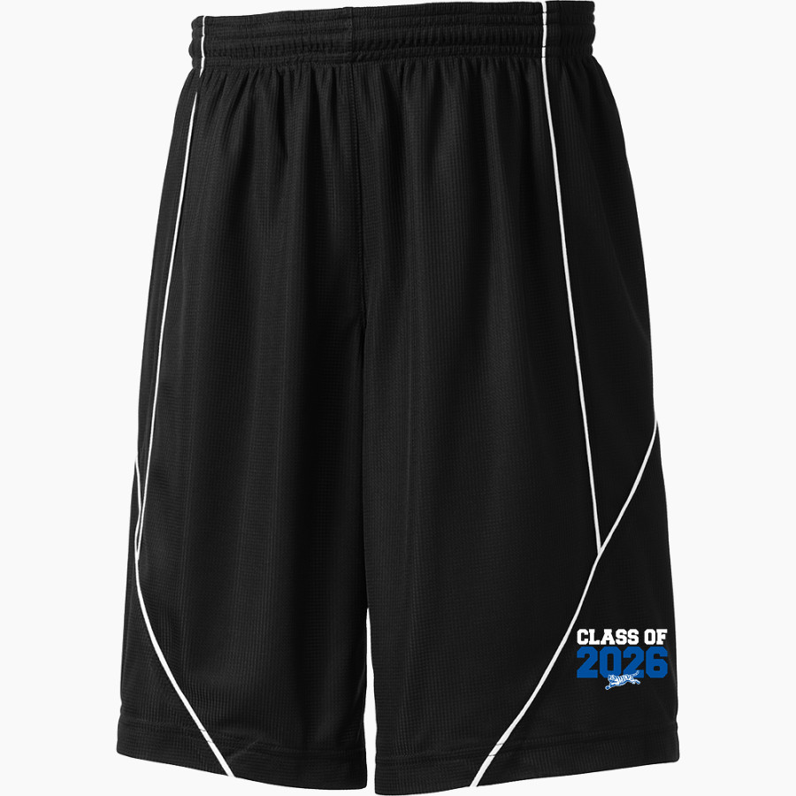 Crow Tigers <span class="pdp-name-mascot">Crow Middle School Tigers</span> Sport-Tek Youth PosiCharge Mesh Reversible Spliced Short