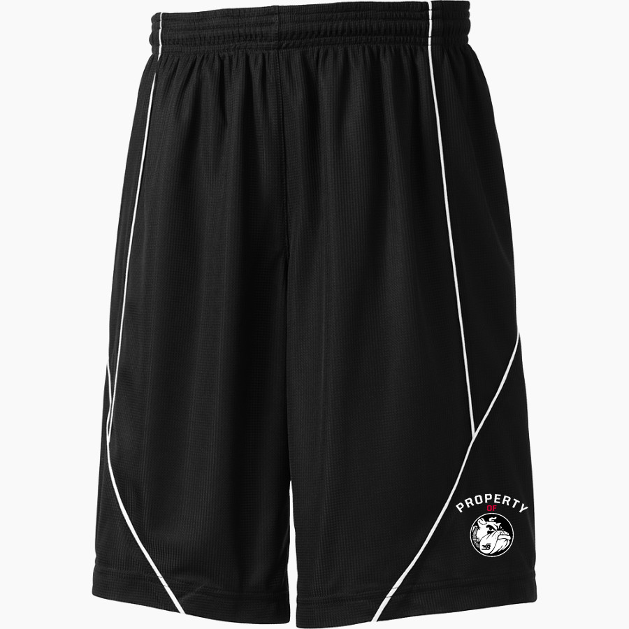 WINDER-BARROW BULLDOGGS ONLINE STORE <span class="pdp-name-mascot">WINDER - BARROW BULLDOGGS</span> Sport-Tek Youth PosiCharge Mesh Reversible Spliced Short