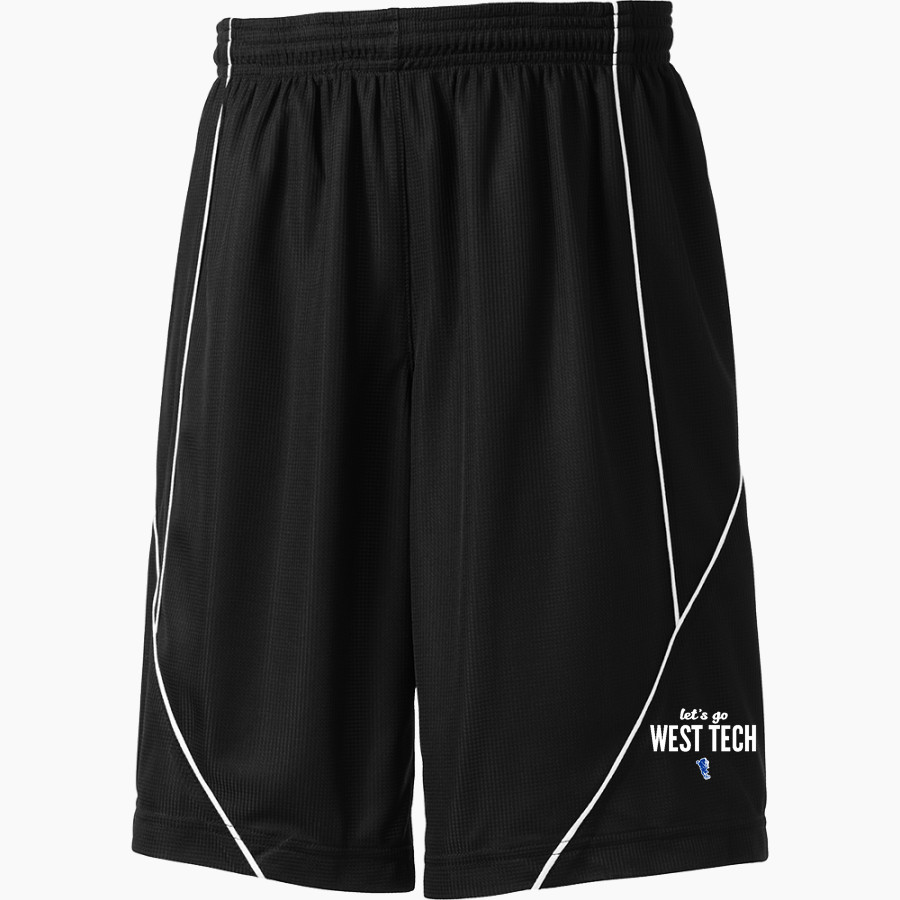 West Tech Panthers Sport-Tek Youth PosiCharge Mesh Reversible Spliced Short