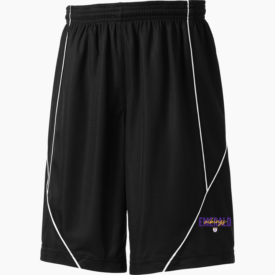 Emerald High School Vikings Sport-Tek Youth PosiCharge Mesh Reversible Spliced Short