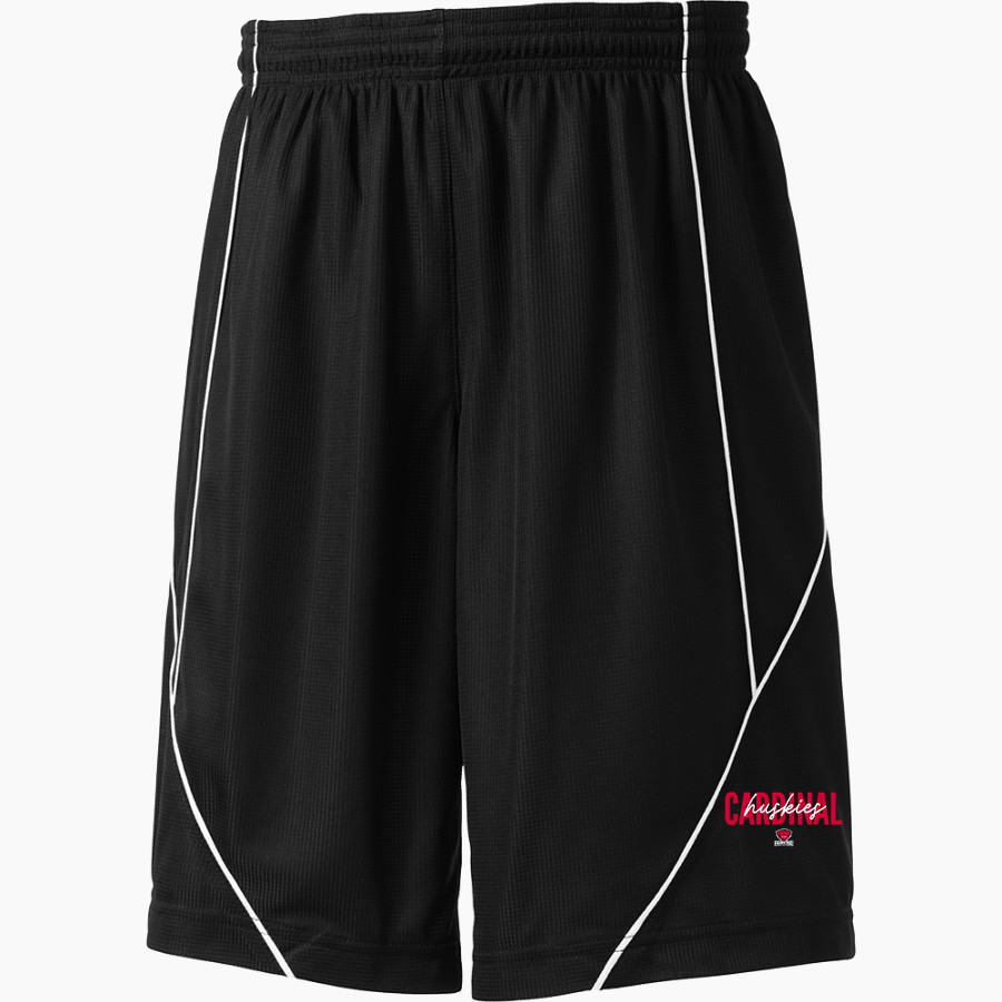 CARDINAL HIGH SCHOOL HUSKIES <span class="pdp-name-mascot">CARDINAL HUSKIES</span> Sport-Tek Youth PosiCharge Mesh Reversible Spliced Short