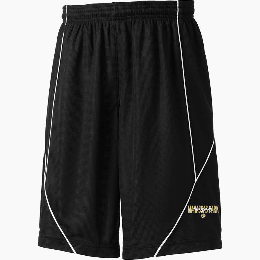 Manassas Park Cougars Sport-Tek Youth PosiCharge Mesh Reversible Spliced Short