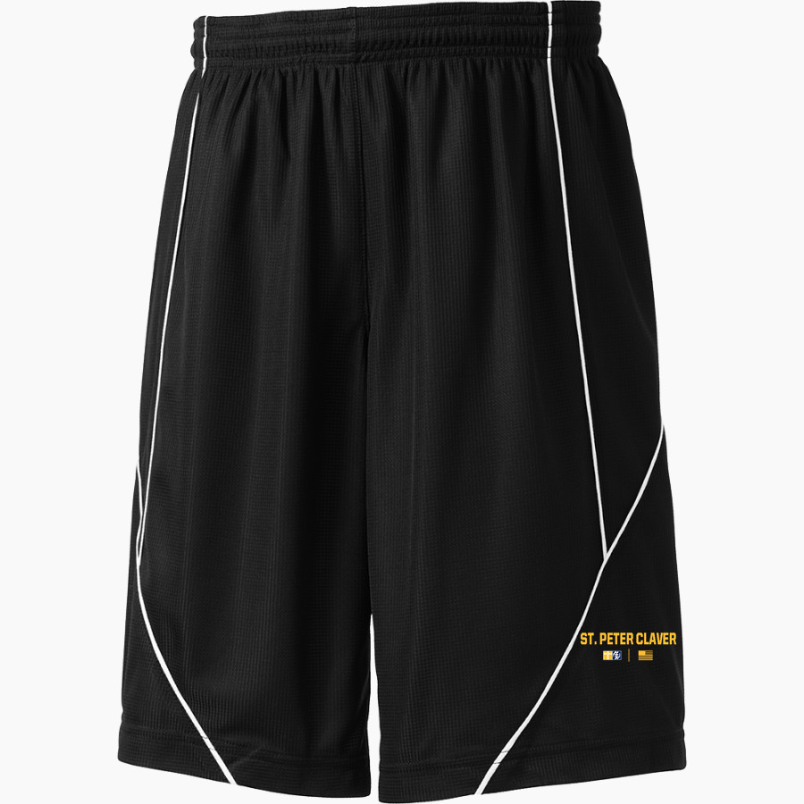 St. Peter Claver Knights Sport-Tek Youth PosiCharge Mesh Reversible Spliced Short
