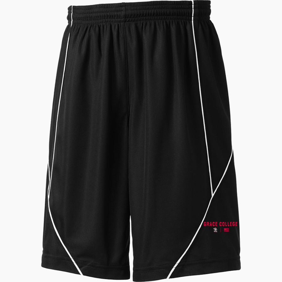 Grace College Lancers <span class="pdp-name-mascot">Grace College Lancers</span> Sport-Tek Youth PosiCharge Mesh Reversible Spliced Short