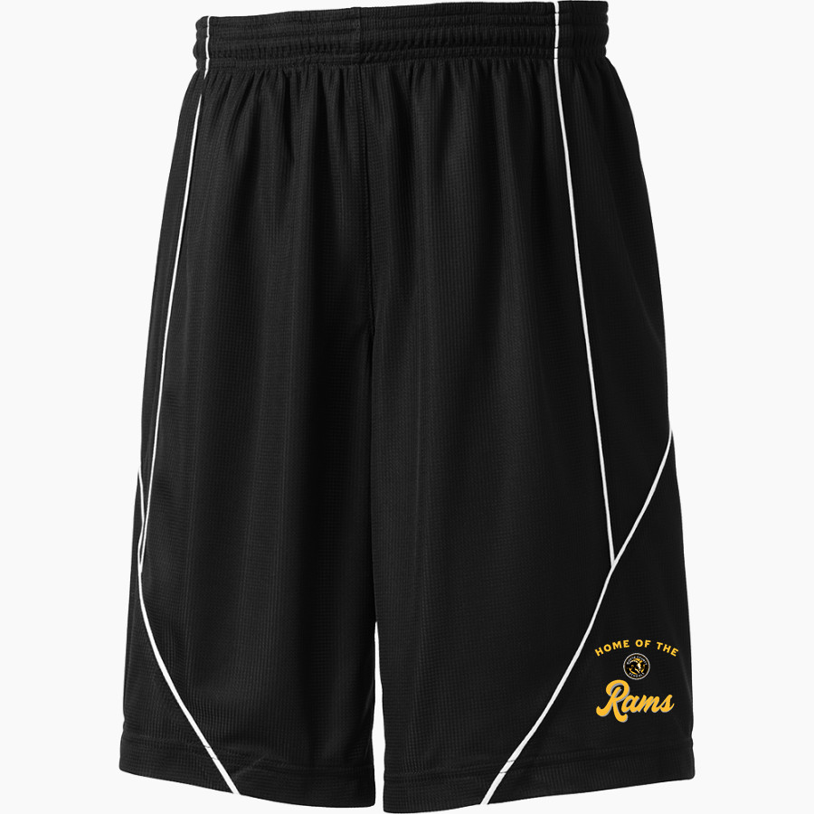 Worth Rams <span class="pdp-name-mascot">Worth Rams</span> Sport-Tek Youth PosiCharge Mesh Reversible Spliced Short