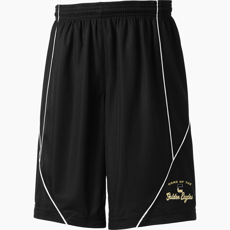 SPRINGFIELD CENTRAL HIGH SCHOOL GOLDEN EAGLES Sport-Tek Youth PosiCharge Mesh Reversible Spliced Short