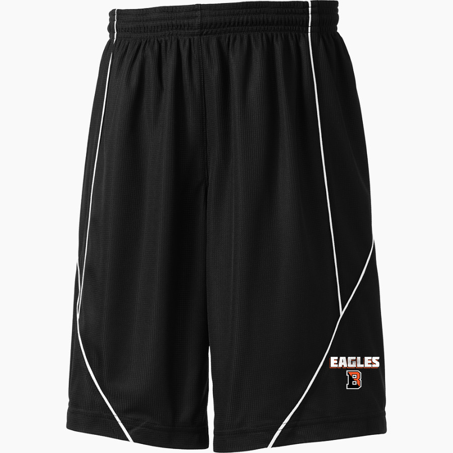 Bethlehem Eagles official sideline store <span class="pdp-name-mascot">Bethlehem Eagles</span> Sport-Tek Youth PosiCharge Mesh Reversible Spliced Short