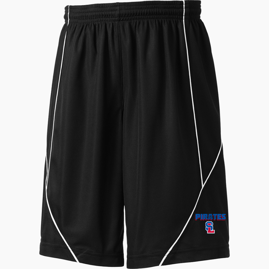 SAN LEANDRO HIGH SCHOOL PIRATES Sport-Tek Youth PosiCharge Mesh Reversible Spliced Short