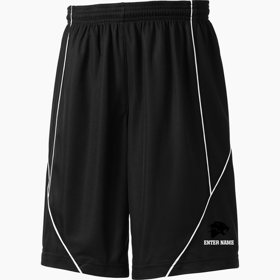 PACT Charter School Official Online Store <span class="pdp-name-mascot">Pact Charter Panthers</span> Sport-Tek Youth PosiCharge Mesh Reversible Spliced Short