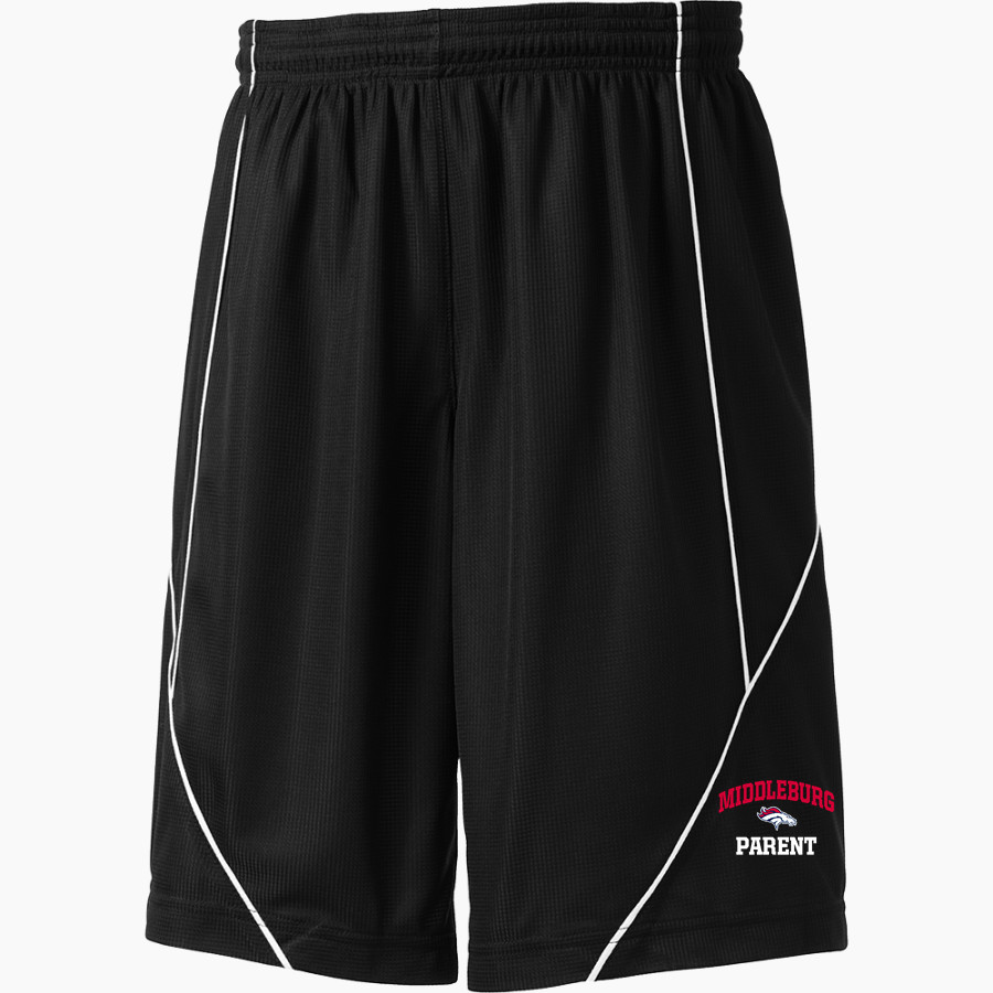 MIDDLEBURG HIGH SCHOOL BRONCOS Sport-Tek Youth PosiCharge Mesh Reversible Spliced Short
