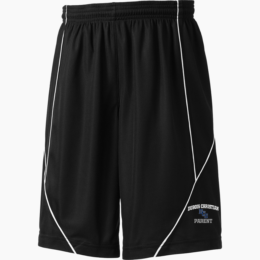 DUBOIS CHRISTIAN SCHOOLS EAGLES Sport-Tek Youth PosiCharge Mesh Reversible Spliced Short