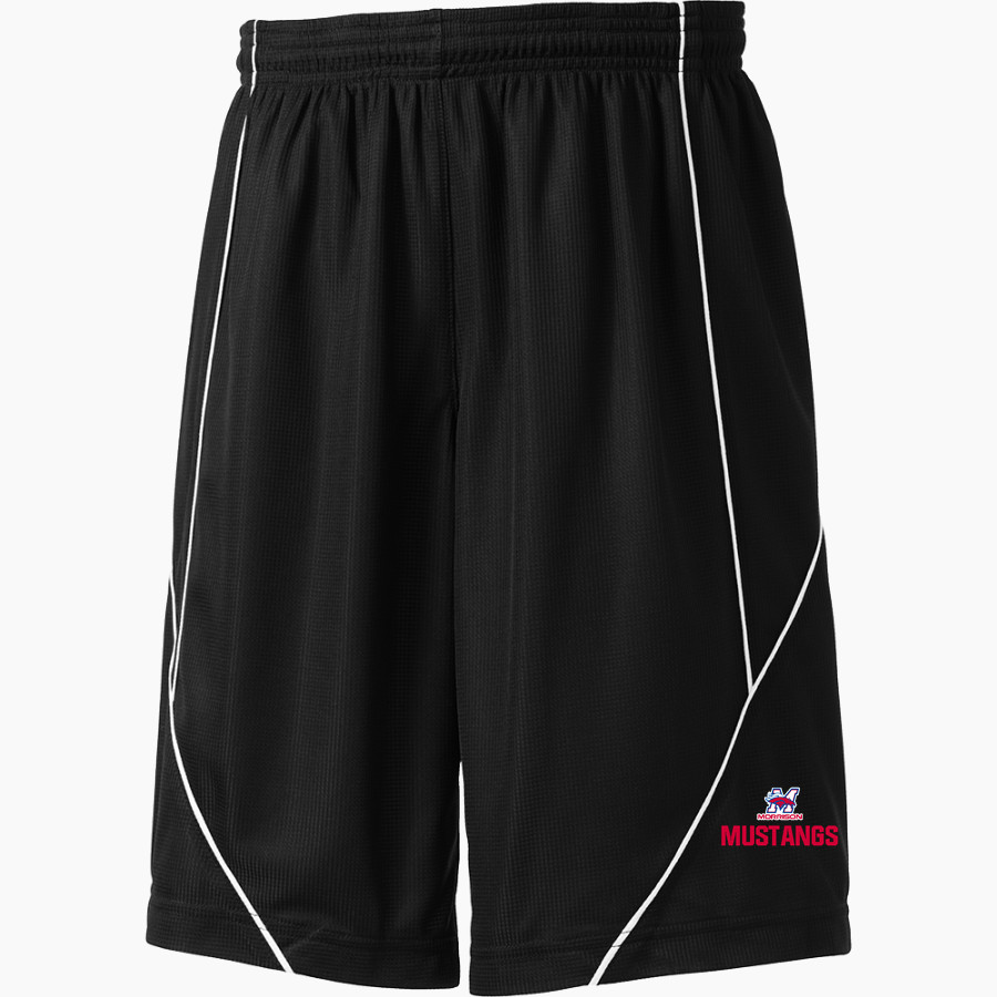 MORRISON COMMUNITY HIGH SCHOOL MUSTANGS <span class="pdp-name-mascot">MORRISON MUSTANGS</span> Sport-Tek Youth PosiCharge Mesh Reversible Spliced Short