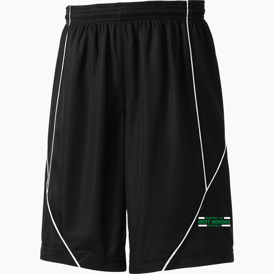 WEST MONONA HIGH SCHOOL SPARTANS Sport-Tek Youth PosiCharge Mesh Reversible Spliced Short