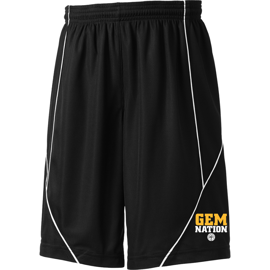 Philadelphia For Girls Gems <span class="pdp-name-mascot">Philadelphia For Girls Gems</span> Sport-Tek Youth PosiCharge Mesh Reversible Spliced Short