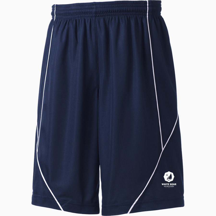 White Bear Sailing School <span class="pdp-name-mascot">White Bear Sailing School</span> Sport-Tek Youth PosiCharge Mesh Reversible Spliced Short